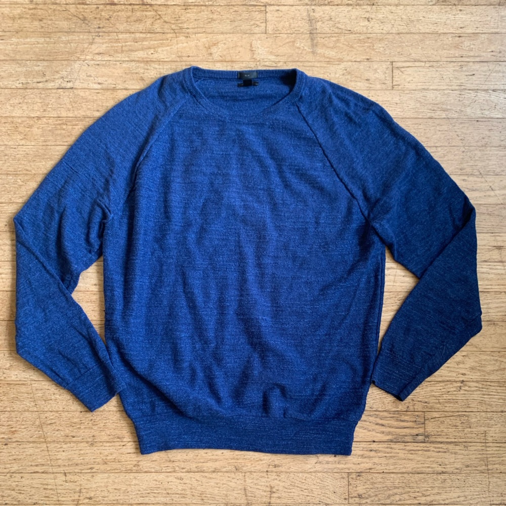 J. Crew women’s sweater size Large heather blue similar to the Tippi sweater